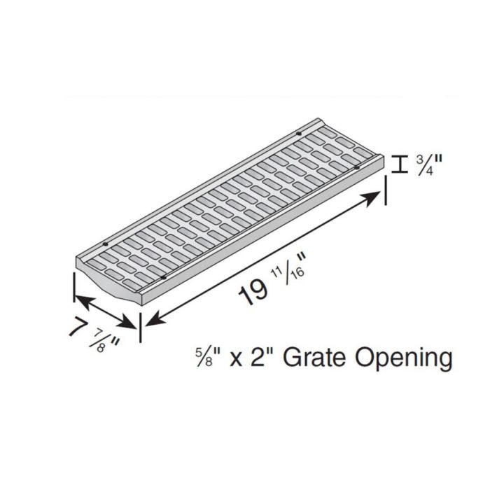 NDS 8" Pro Series Channel Grate