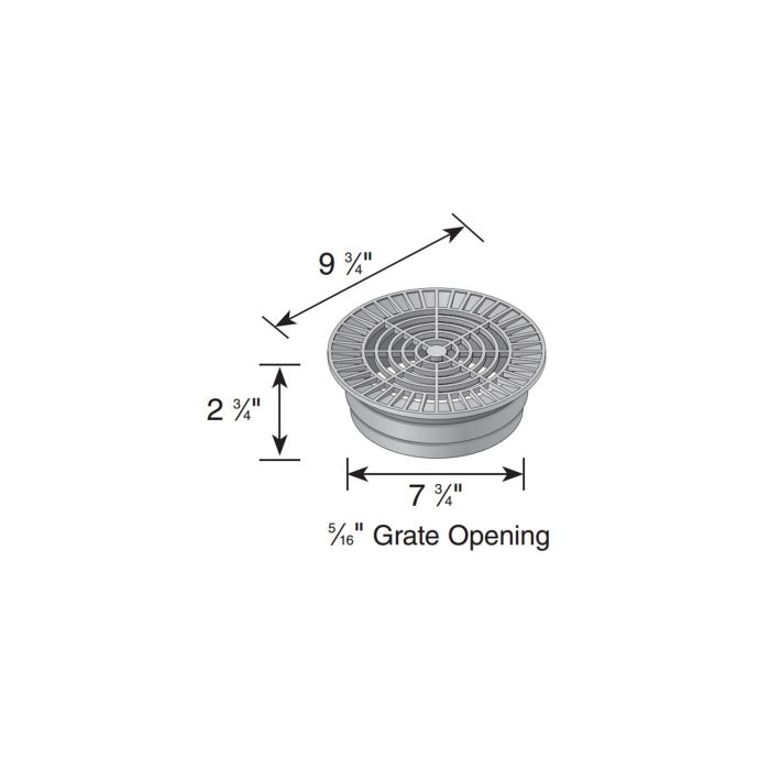 NDS 10" Round Grate