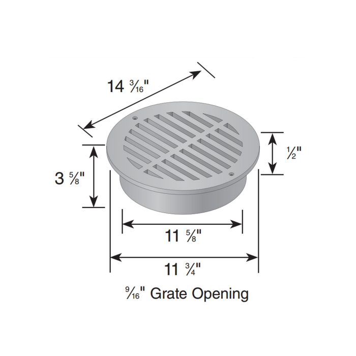 NDS 12" Round Grate