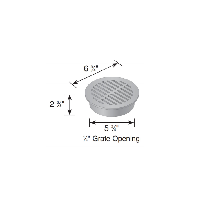 NDS 6" Round Grate