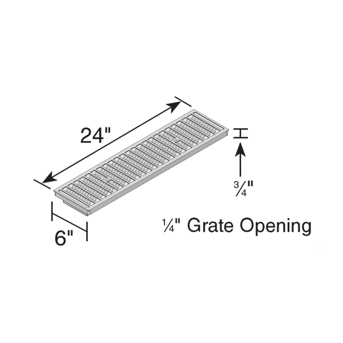 NDS Dura Slope Plastic Perforated Channel Grate