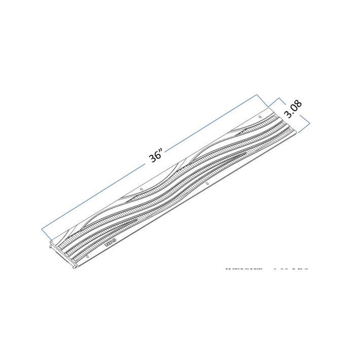 NDS Mini Channel Decorative Wave Grate