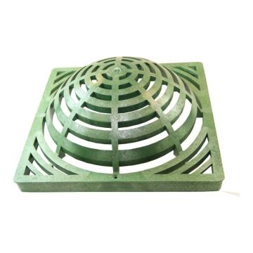 NDS 12" Square Catch Basin Atrium Grate - Green