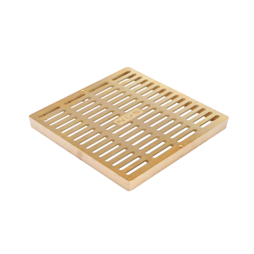 NDS 12" Square Catch Basin Grate - Brass