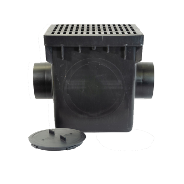 NDS 12" Catch Basin Kit - Black Grate