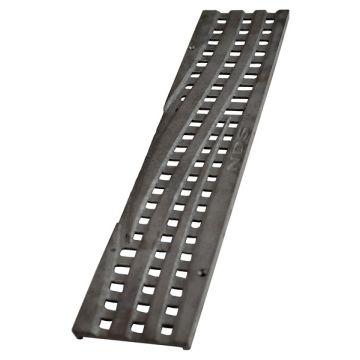  NDS 12" Mini Channel Grate - Cast Iron (Decorative Wave)