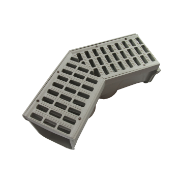 NDS 5" Pro Series Deep Profile Grate and Channel Drain 45-Degree Elbow