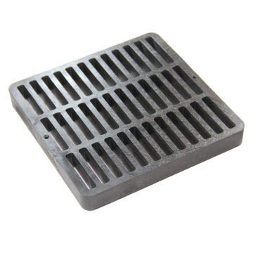 NDS 9" Square Catch Basin Grate - Black