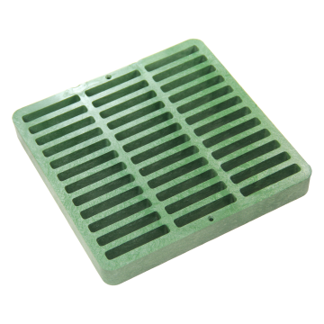 NDS 9" Square Catch Basin Grate - Green