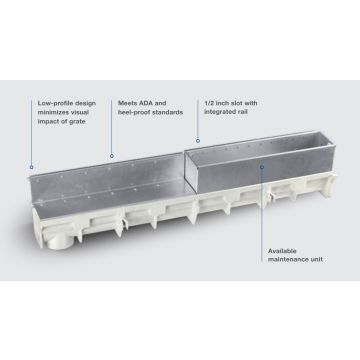 NDS Dura Slope Slot Top Maintenance Unit - 2 Foot
