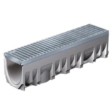 NDS FILCOTEN TEC V 200 Trench Drain-Filcoten Tec V 200 Channel 6 With .5% Slope