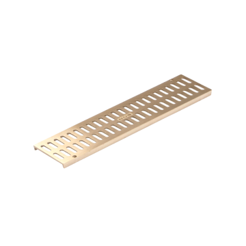 NDS 12" Mini Channel Grate - Satin Brass
