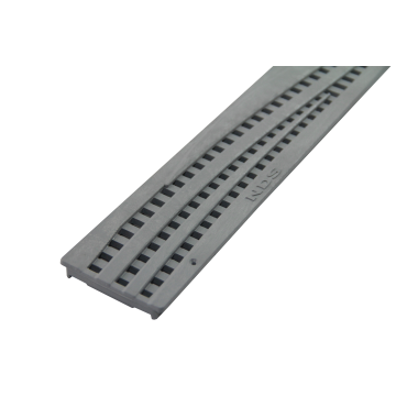 NDS Mini Channel Decorative Wave Grate - Gray