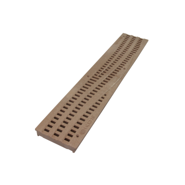 NDS Spee-D Channel Grate - Decorative Wave - Sand