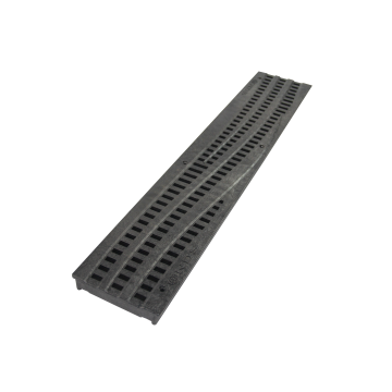 NDS Spee-D Channel Grate - Decorative Wave - Black