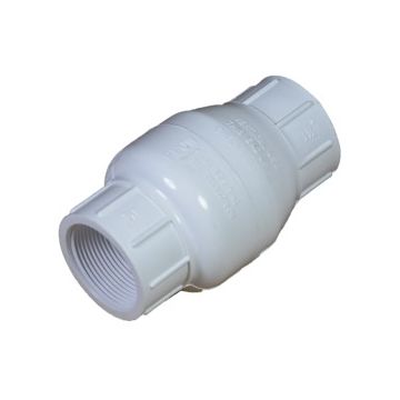 1/2" PVC Threaded Swing Check Valve