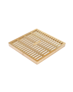 NDS 12" Square Catch Basin Grate - Brass