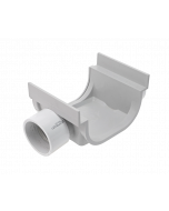 NDS 5" Shallow Profile Channel Drain Side Outlet