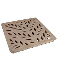 NDS 12" Square Botanical Catch Basin Grate - Sand