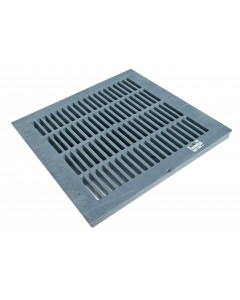 NDS 18" Square Catch Basin Grate - Gray