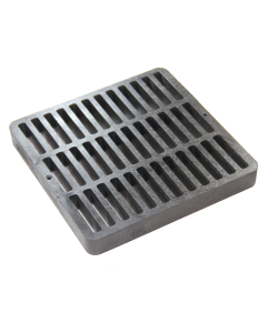 NDS 9" Square Catch Basin Grate - Black