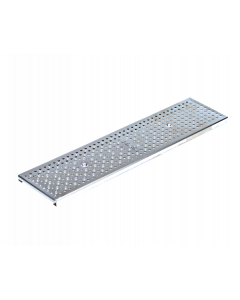 NDS Dura Slope Channel Grate - Perforated Galvanized Steel
