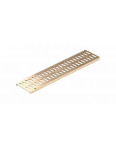 NDS 12" Mini Channel Grate - Satin Brass