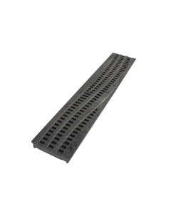 NDS Spee-D Channel Grate - Decorative Wave - Black